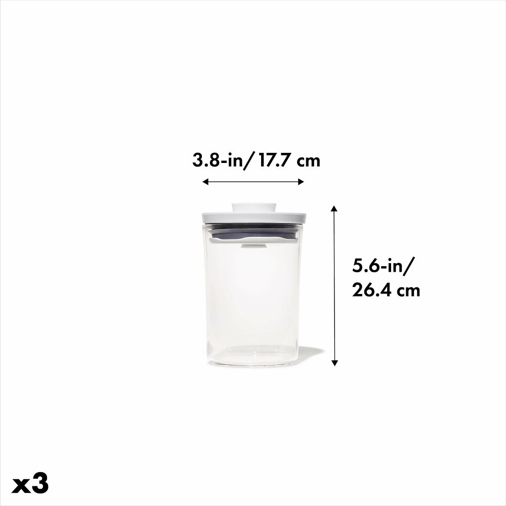 POP Round Canister 3-Piece Mini Bath Set (0.6 Qt) B4