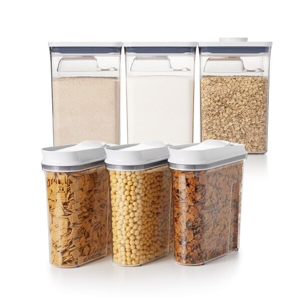 3 Piece Cereal Dispenser Set & 6-Piece POP Container Set Bundle L9