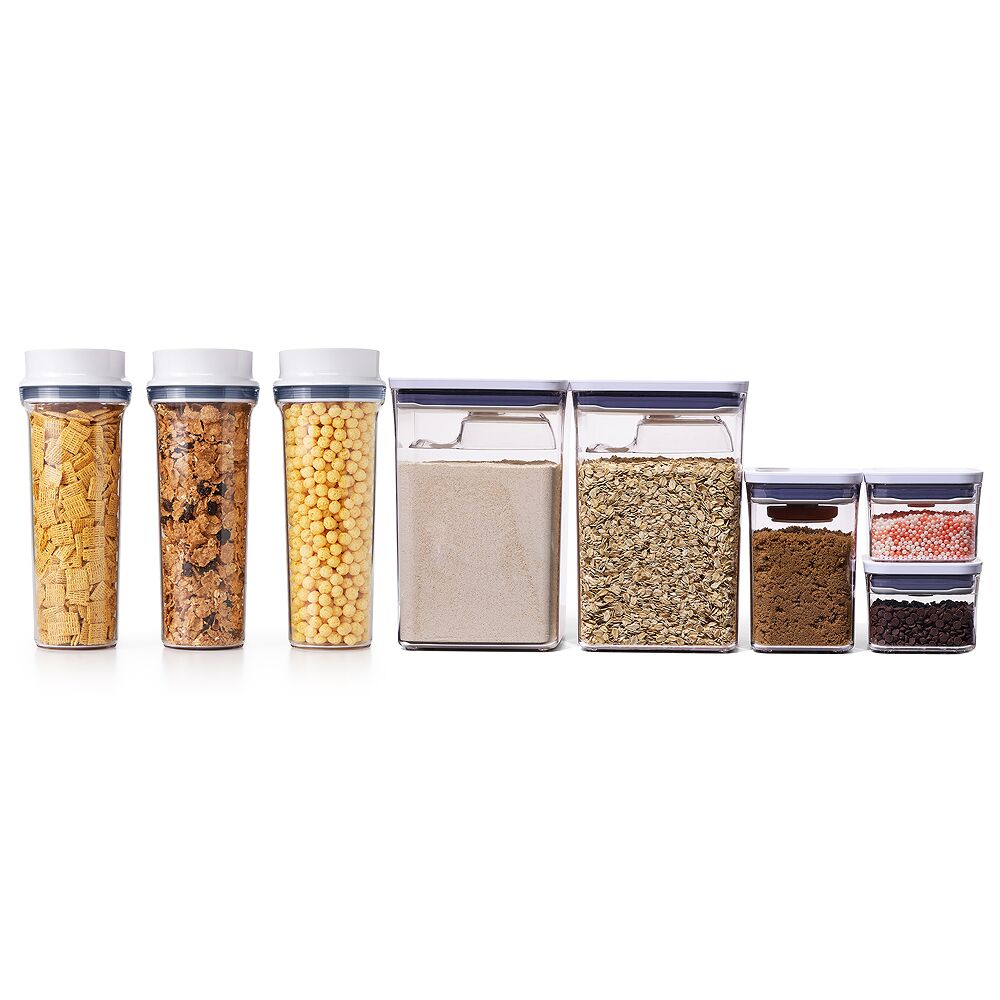 3 Piece Cereal Dispenser Set & 8-Piece POP Container Baking Set Bundle I4