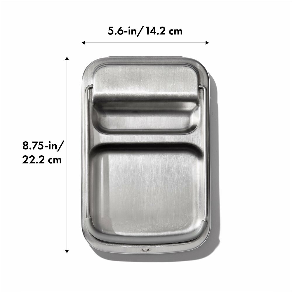 Stainless Steel Spoon Rest with Lid Holder E1