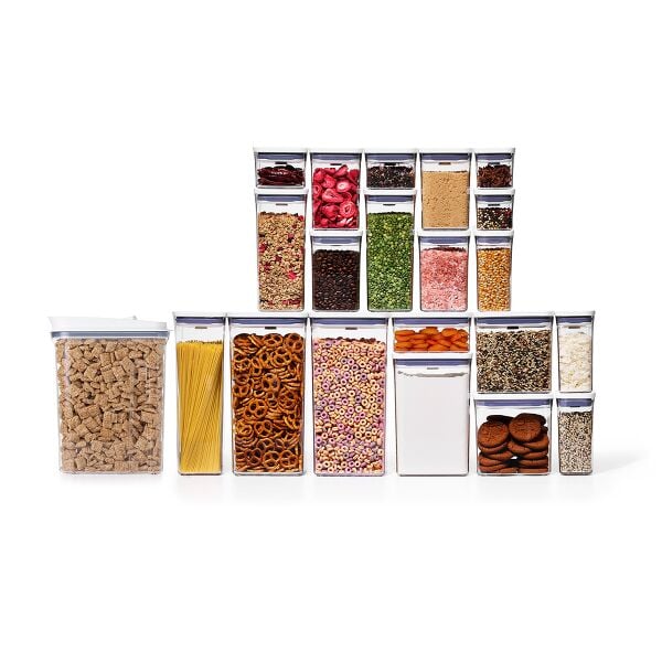 POP Large Cereal Dispenser (4.5 Qt.) & 20-Piece POP Container Set Bundle F2