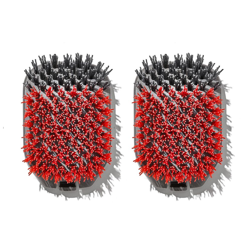 Outdoor Nylon Grill Brush Set of 2 Replacement Heads T1