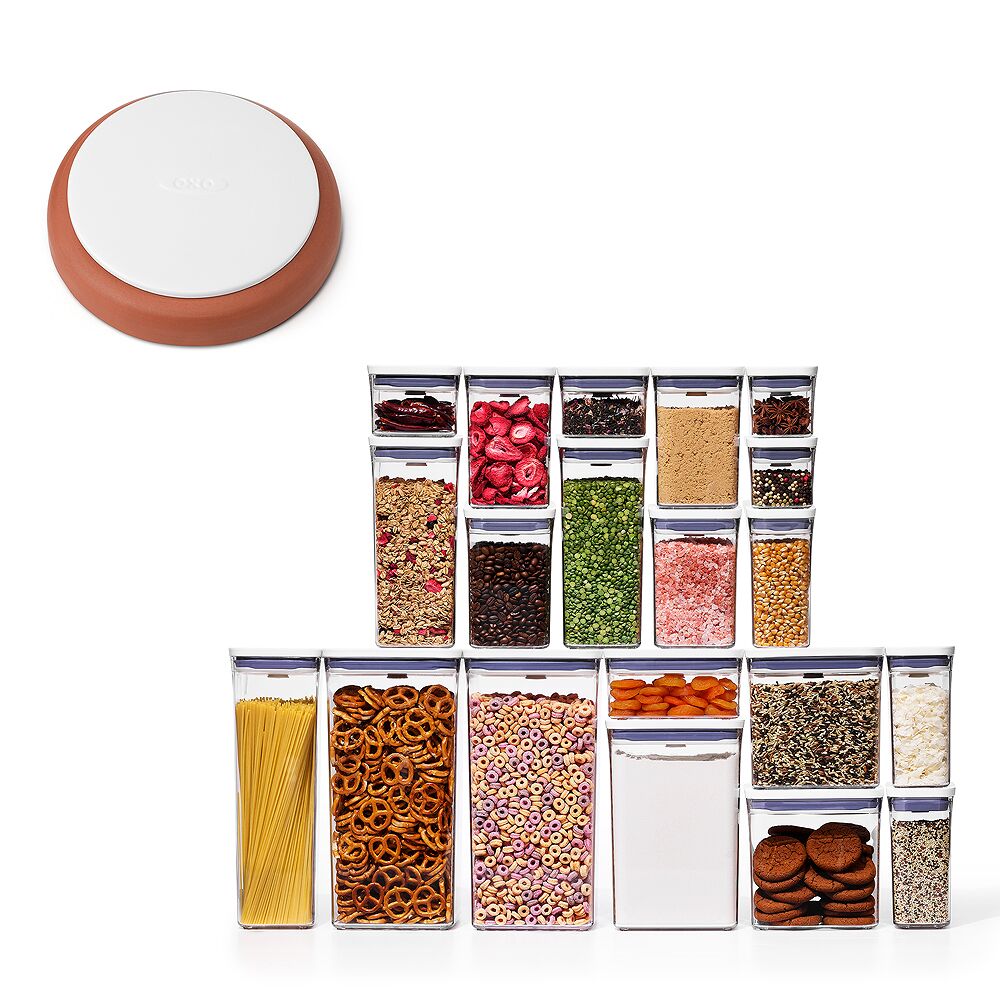 POP Brown Sugar Keeper & 20-Piece POP Container Set Bundle H2
