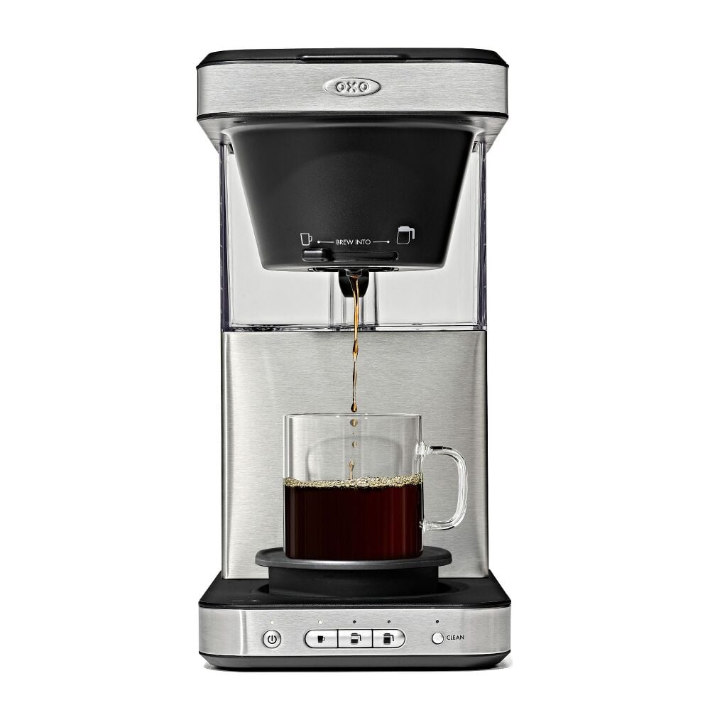 8-Cup Coffee Maker with Podless Single-Serve Function and Glass Carafe L5