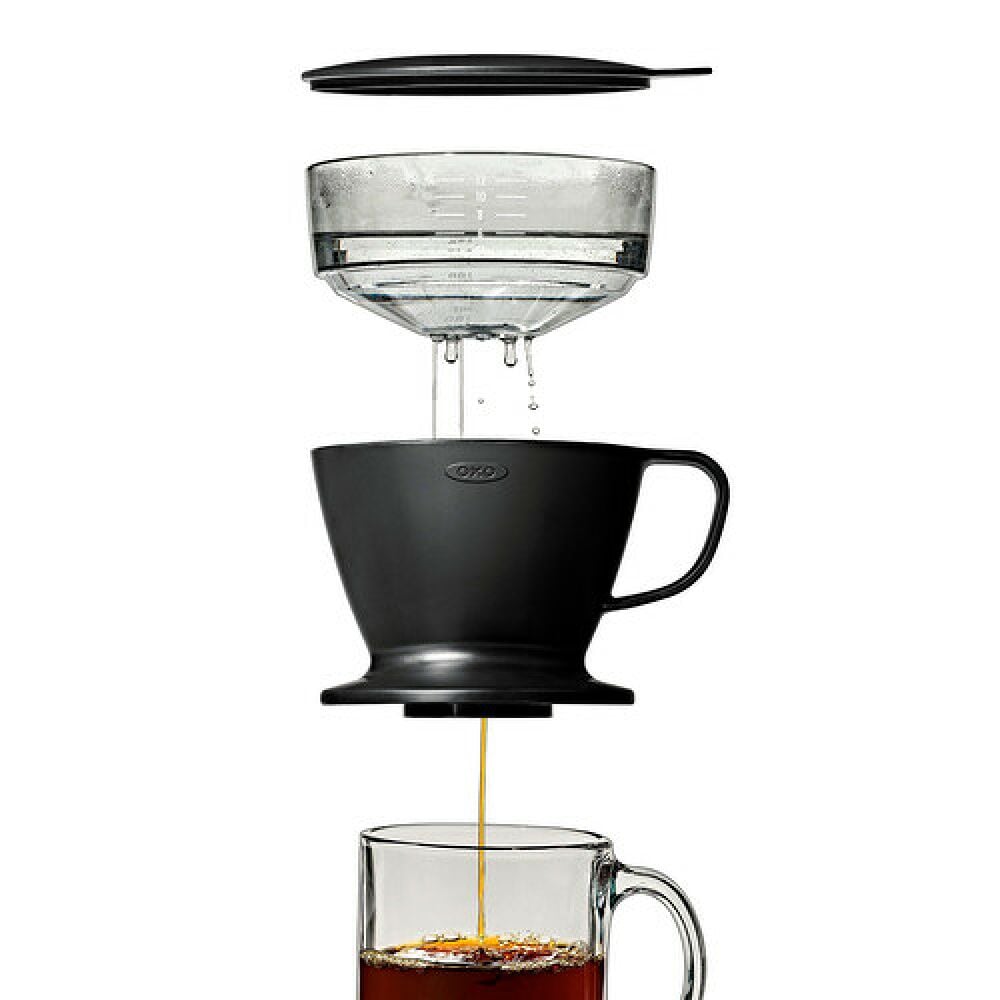 Pour Over Coffee Maker with Water Tank - Matte Black M5