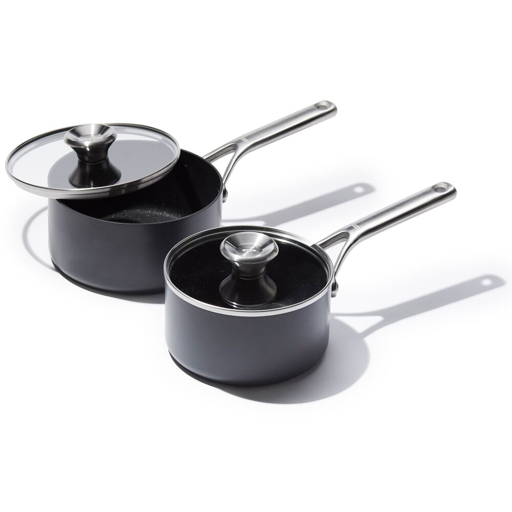 Ceramic Professional Non-Stick 4-Piece Saucepan Set (1.7 Qt & 2.3 Qt) N6
