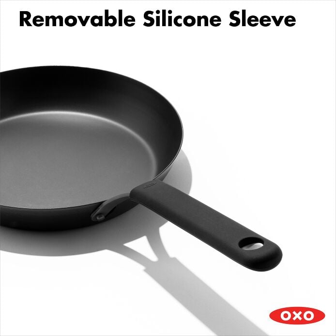 Carbon Steel Obsidian Series 10-Inch Frypan with Silicone Sleeve A8
