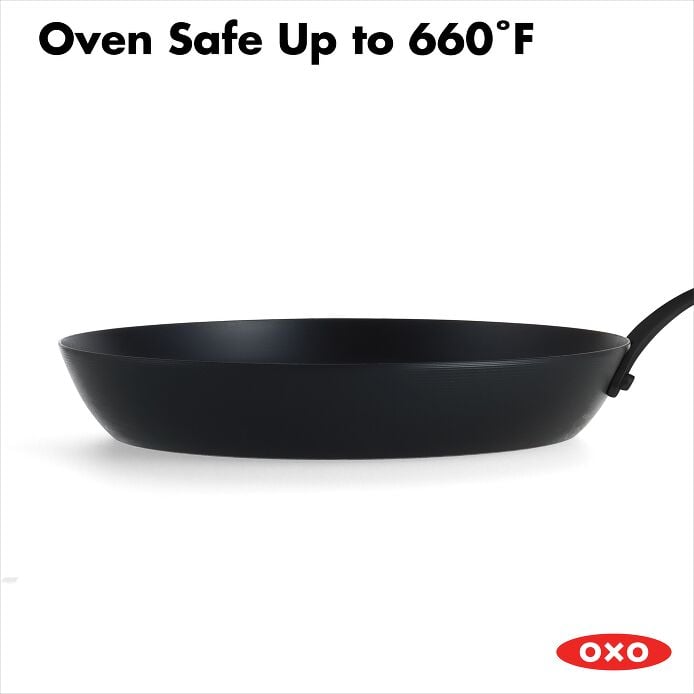 Carbon Steel Obsidian Series 10-Inch Frypan with Silicone Sleeve A8
