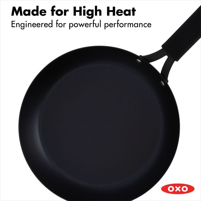 Carbon Steel Obsidian Series 10-Inch Frypan with Silicone Sleeve A8