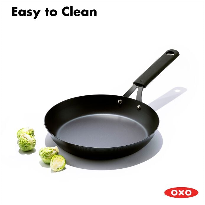 Carbon Steel Obsidian Series 10-Inch Frypan with Silicone Sleeve A8