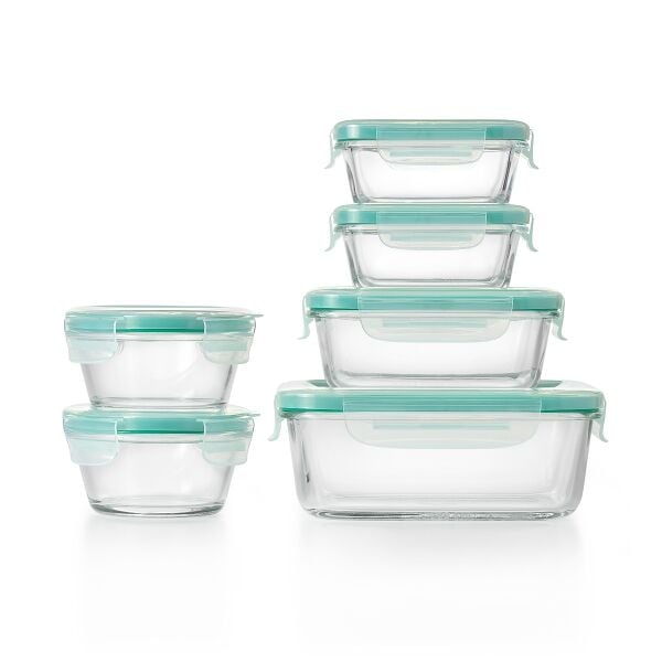 OXO Good Grips 12 Piece Smart Seal Glass Container Set J0