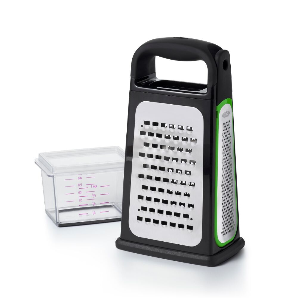 Etched Box Grater With Removable Zester I3