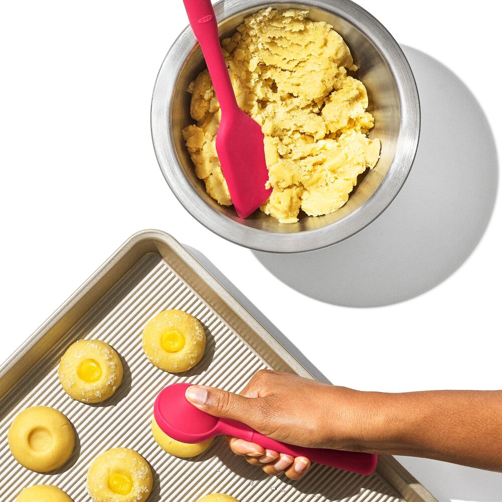 Silicone Cookie Scoop & Small Spatula Set O0