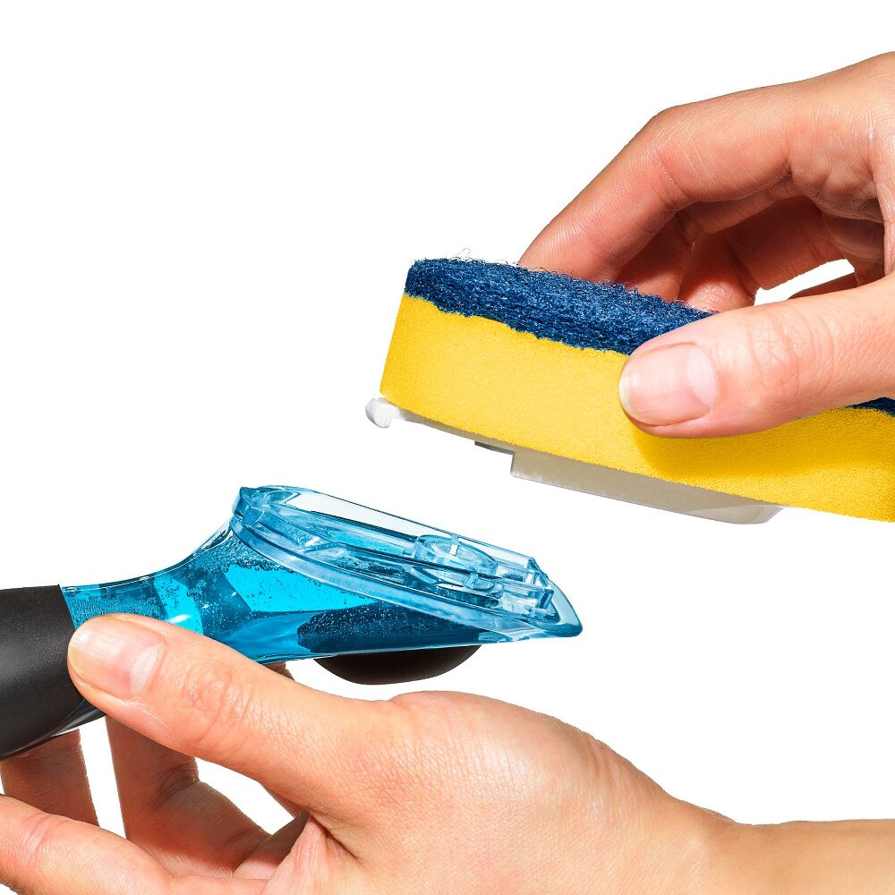 Soap Dispensing Dish Scrub C5