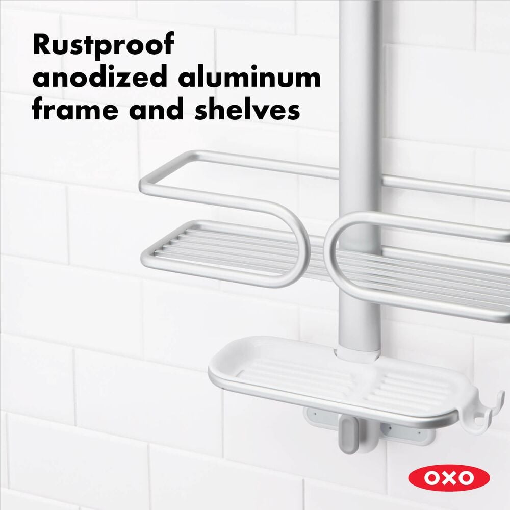 Aluminum 3-Tier Shower Caddy B1