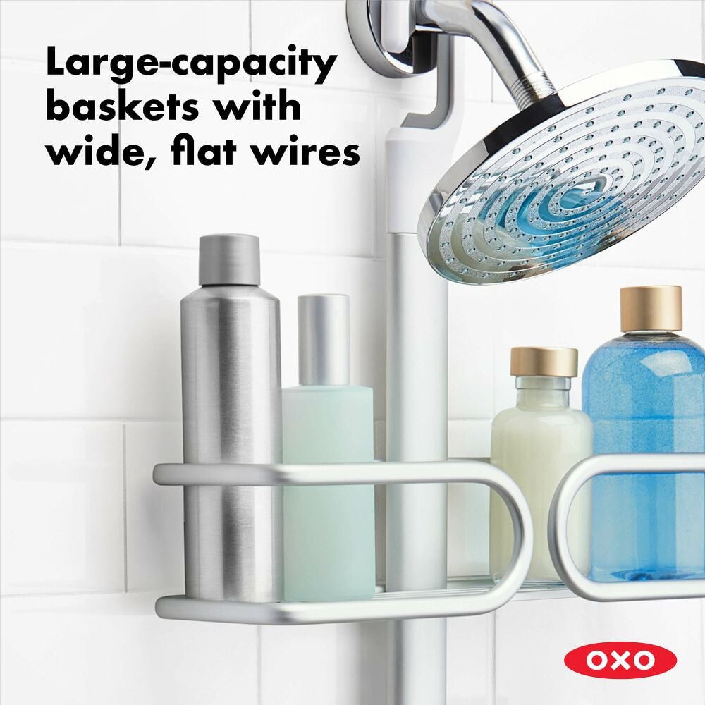 Aluminum 3-Tier Shower Caddy B1