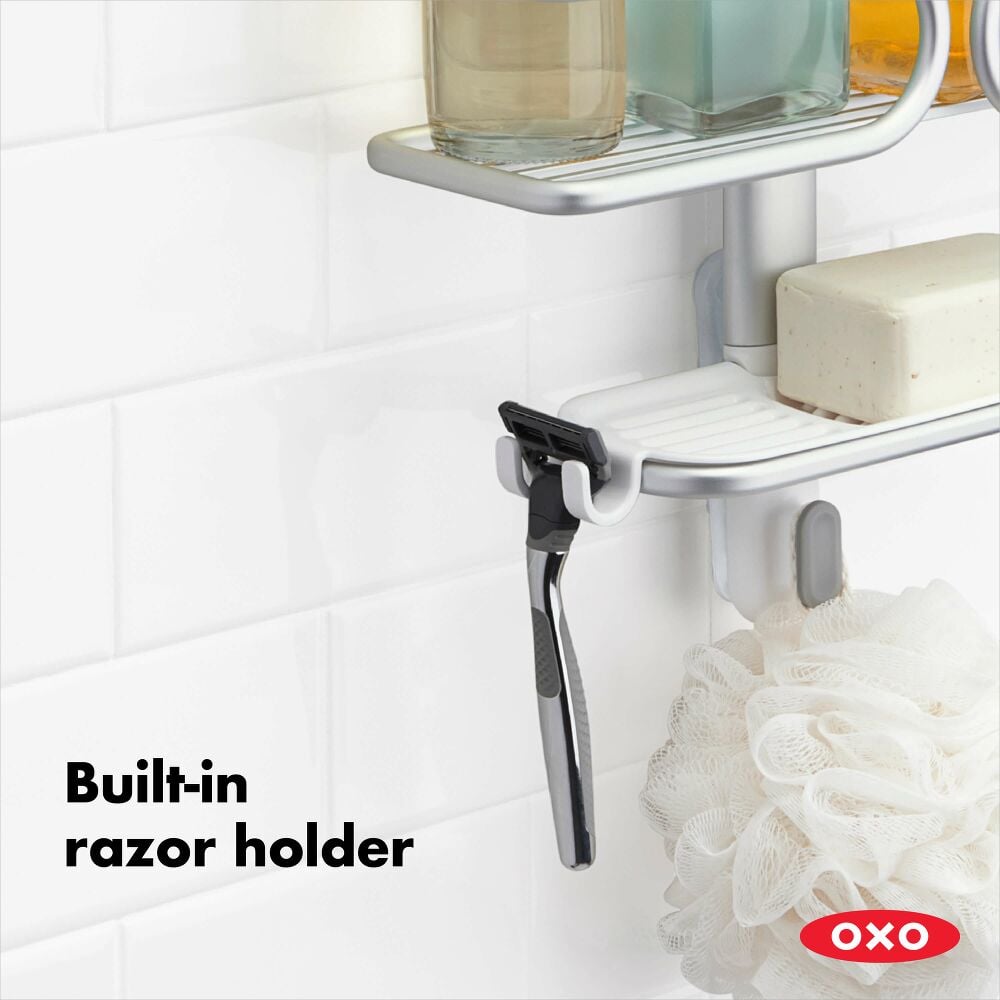 Aluminum 3-Tier Shower Caddy B1