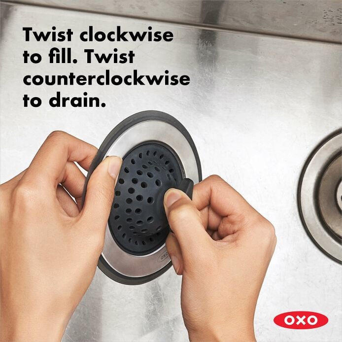2-in-1 Silicone Sink Strainer with Stopper W2