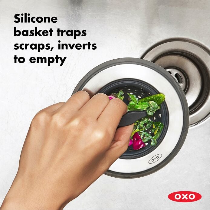 2-in-1 Silicone Sink Strainer with Stopper W2