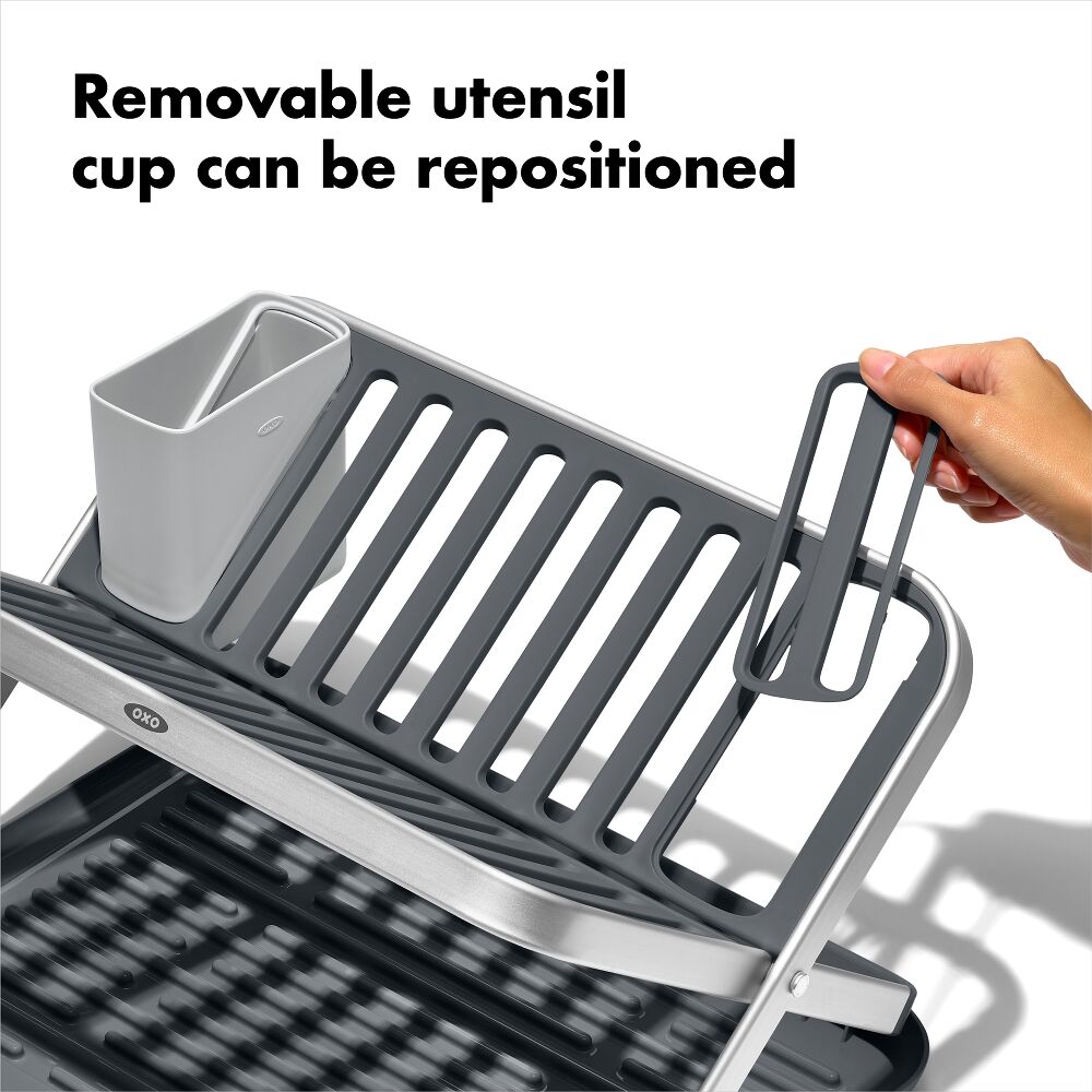 OXO Good Grips Aluminum Fold Flat Dish Rack T6