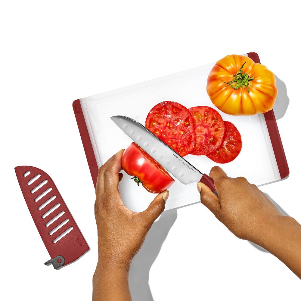 OXO Outdoor 5.5in Santoku Knife with Locking Sheath L1