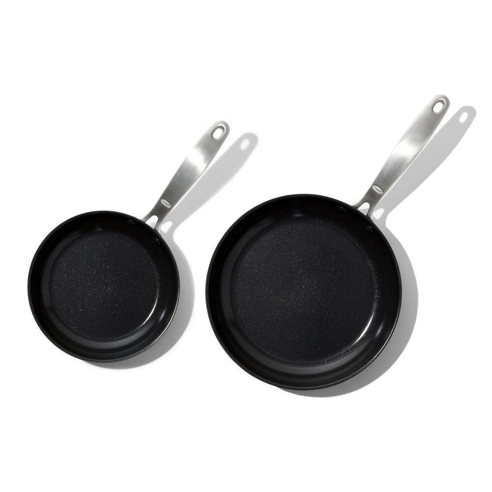 Enhanced Non-Stick 2-Piece Frypan Set — Black N3