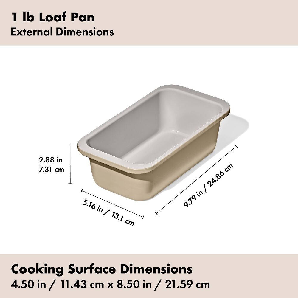 Non-Stick Pro Ceramic Coated Metal Bakeware 1 lb Loaf Pan C2