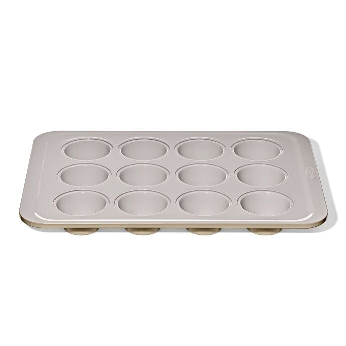 Non-Stick Pro Ceramic Coated Metal Bakeware 12 Cup Muffin Pan K0