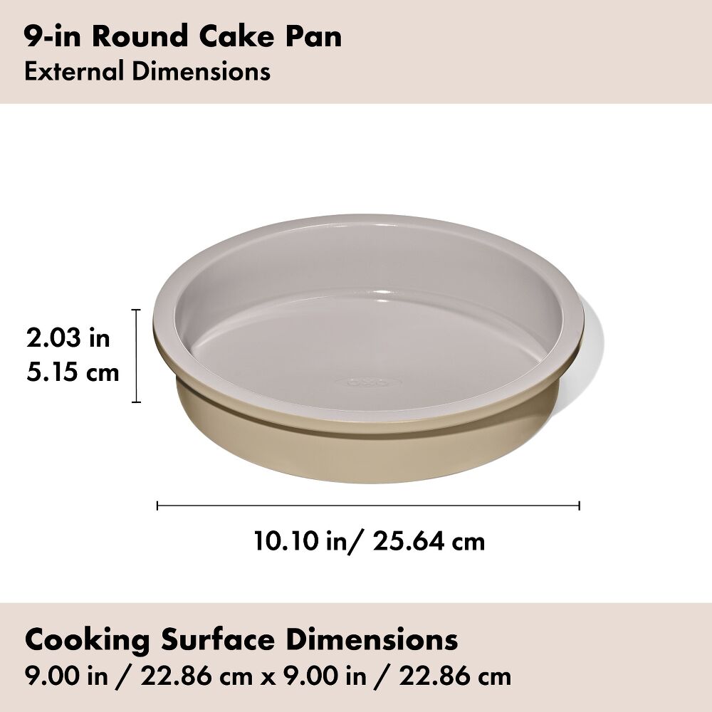 Non-Stick Pro Ceramic Coated Metal Bakeware 9” Round Cake Pan R7