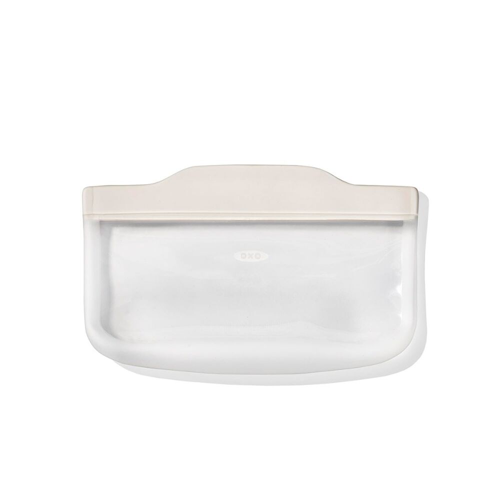 Silicone Reusable Bag - Snack Bag (12 oz) - Oat F0