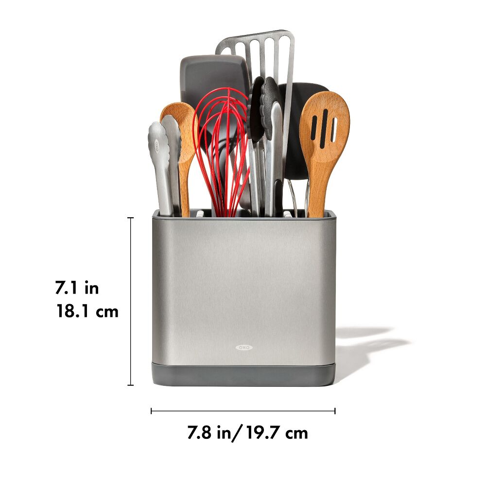 Adjustable Stainless Steel Utensil Holder - Large K7