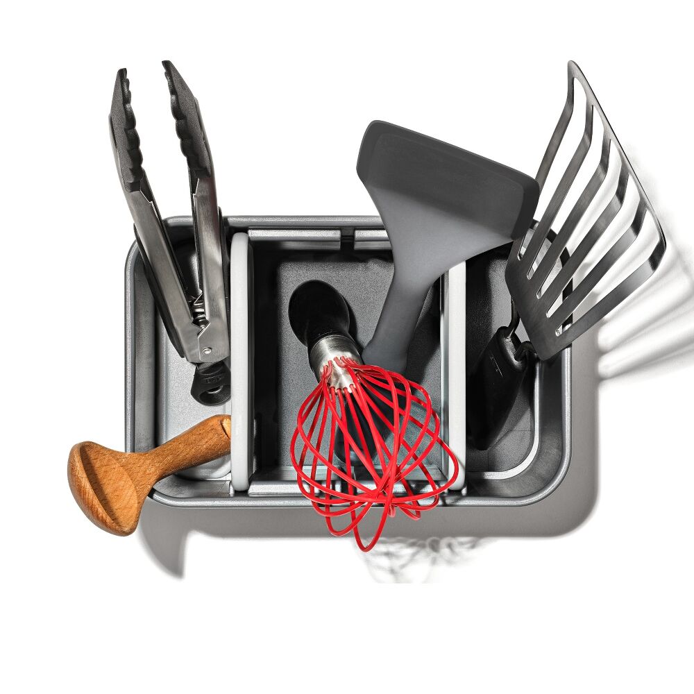 Adjustable Stainless Steel Utensil Holder - Large K7
