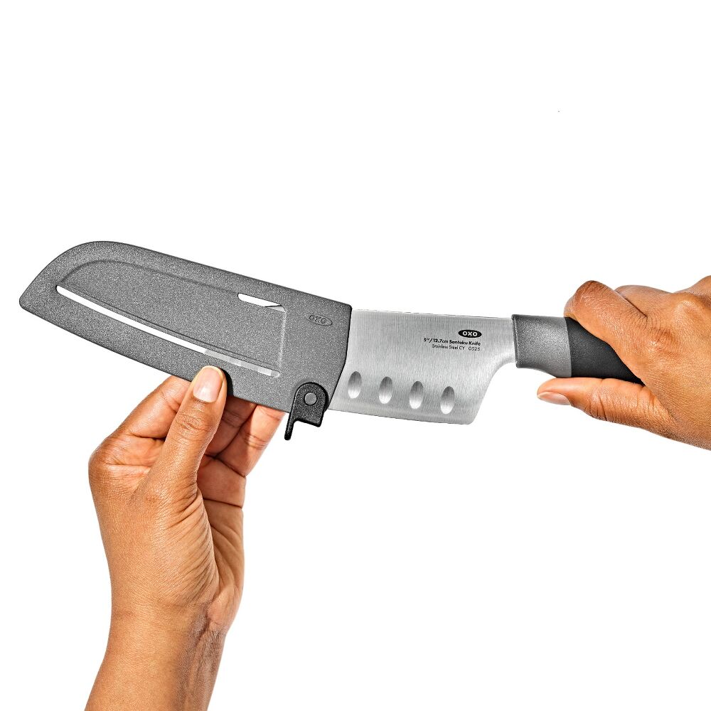 5 in Santoku Knife with Locking Sheath H8