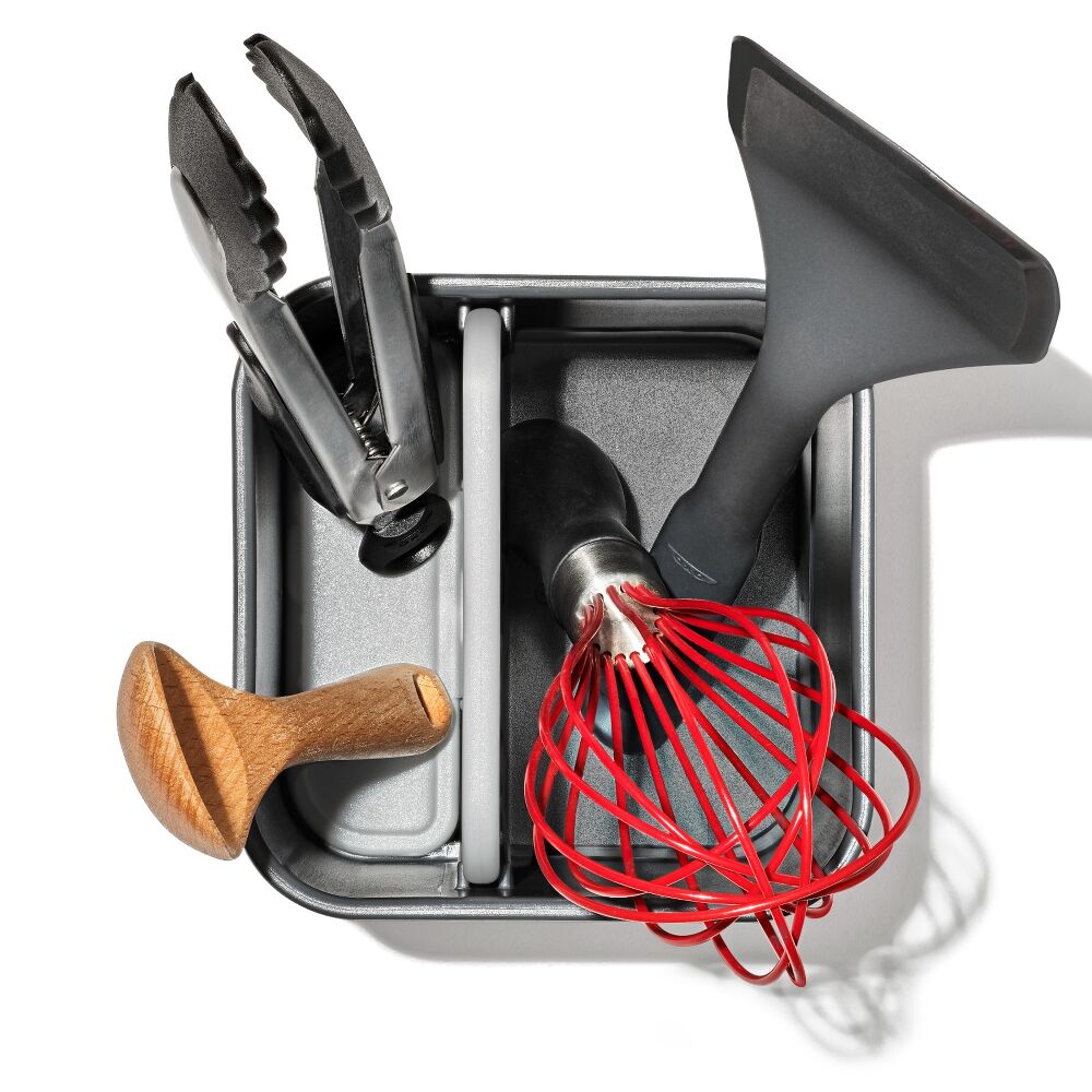 Adjustable Stainless Steel Utensil Holder - Small O9