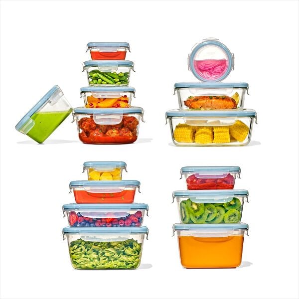 30-Piece Smart Seal Container Set - Arctic Blue S8