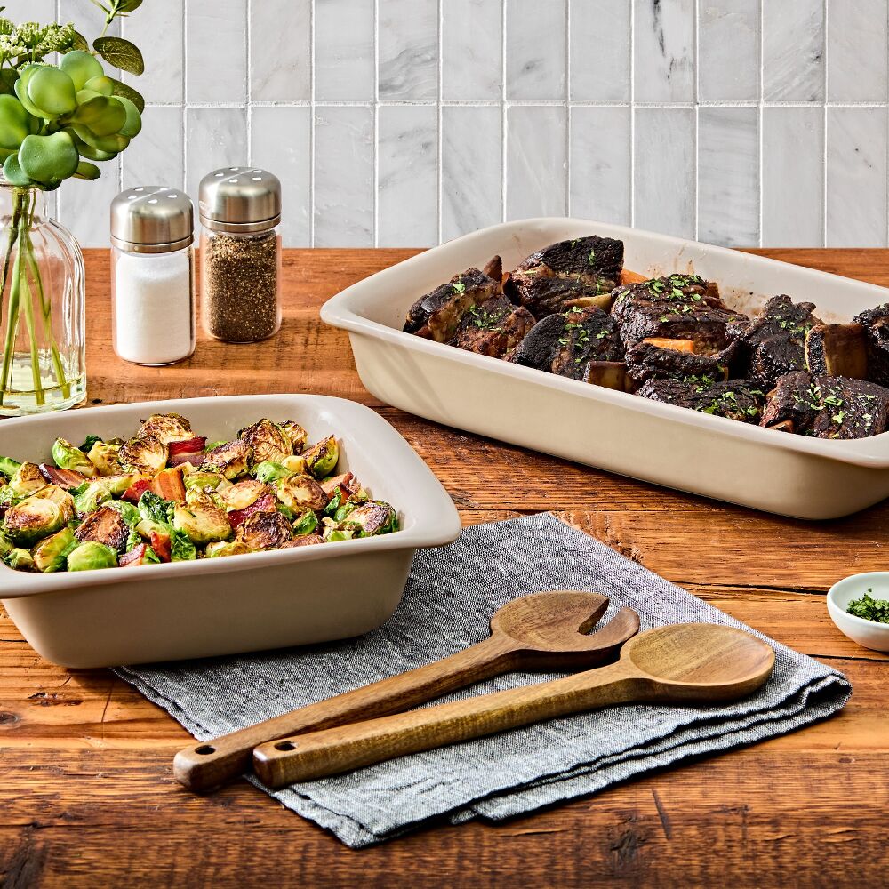 2 Qt Square Stoneware Baking Dish E1