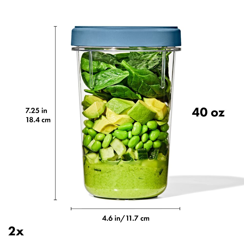 Twist & Stack Container (40 oz) - 2-Pack X5