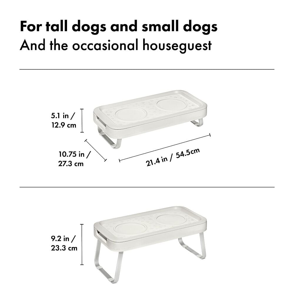 OXO Pet Adjustable Elevated Feeder S8