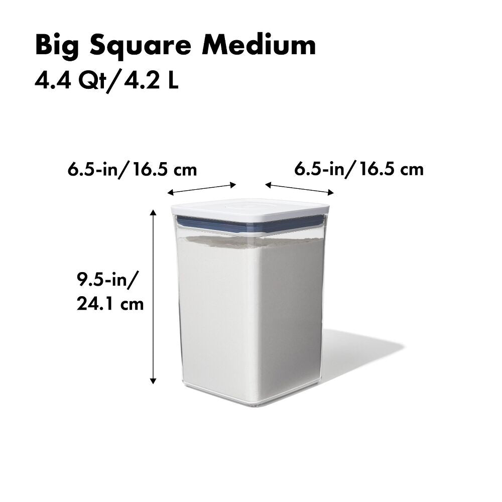 POP Container - Big Square Medium (4.4 Qt/4.2 L) I3