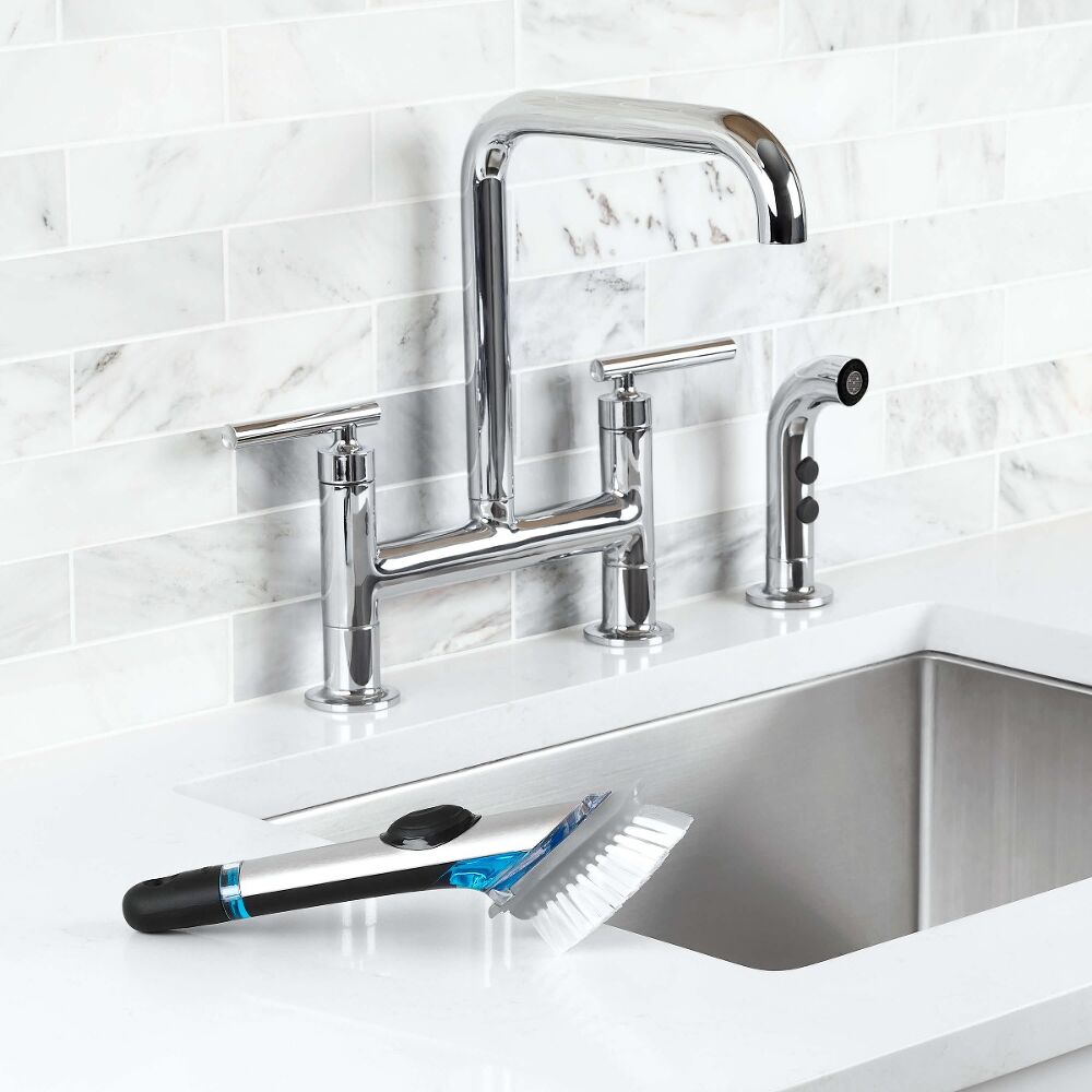Steel Soap Dispensing Dish Brush Refills J6