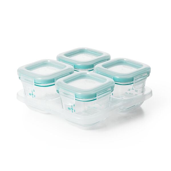 4 oz Glass Baby Blocks™ Freezer Storage Containers E4