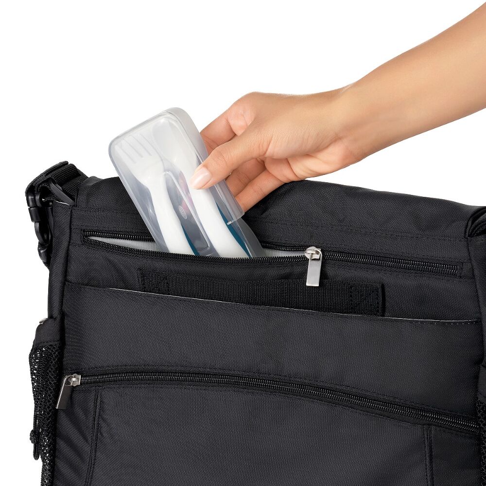 On-the-Go Plastic Fork and Spoon Set with Travel Case S1