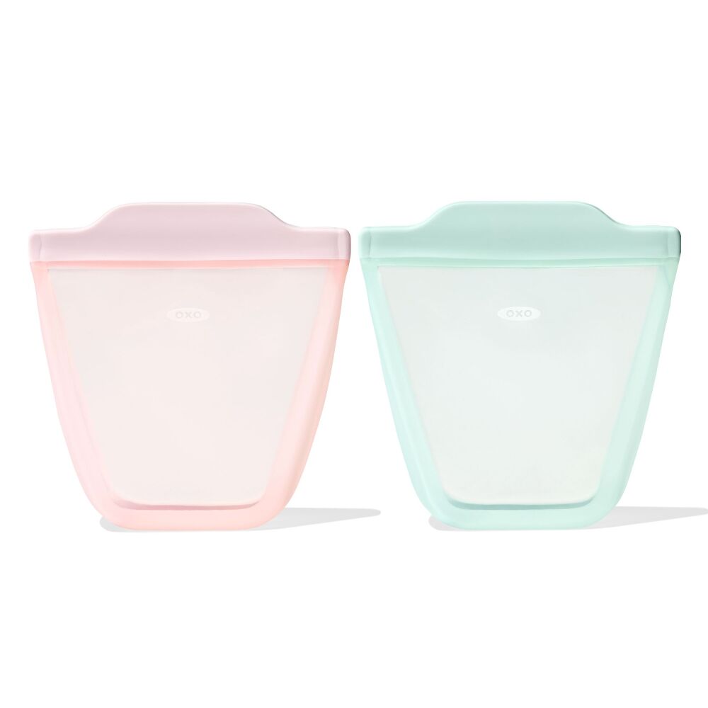 Tot Silicone Reusable Bag - 2-Piece Stand-Up Cup Set J4