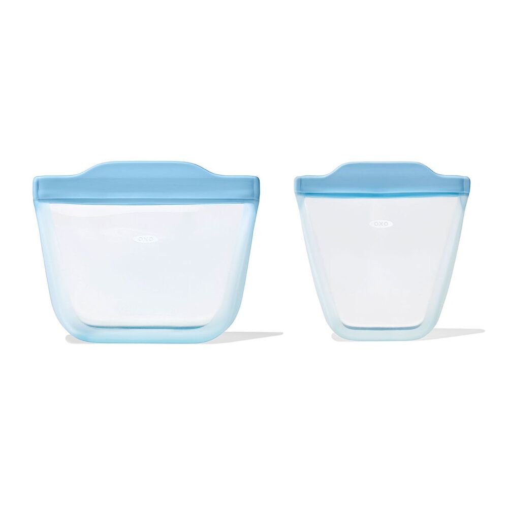 Tot Silicone Reusable Bag - 2-Piece Stand-Up Cup Set J4