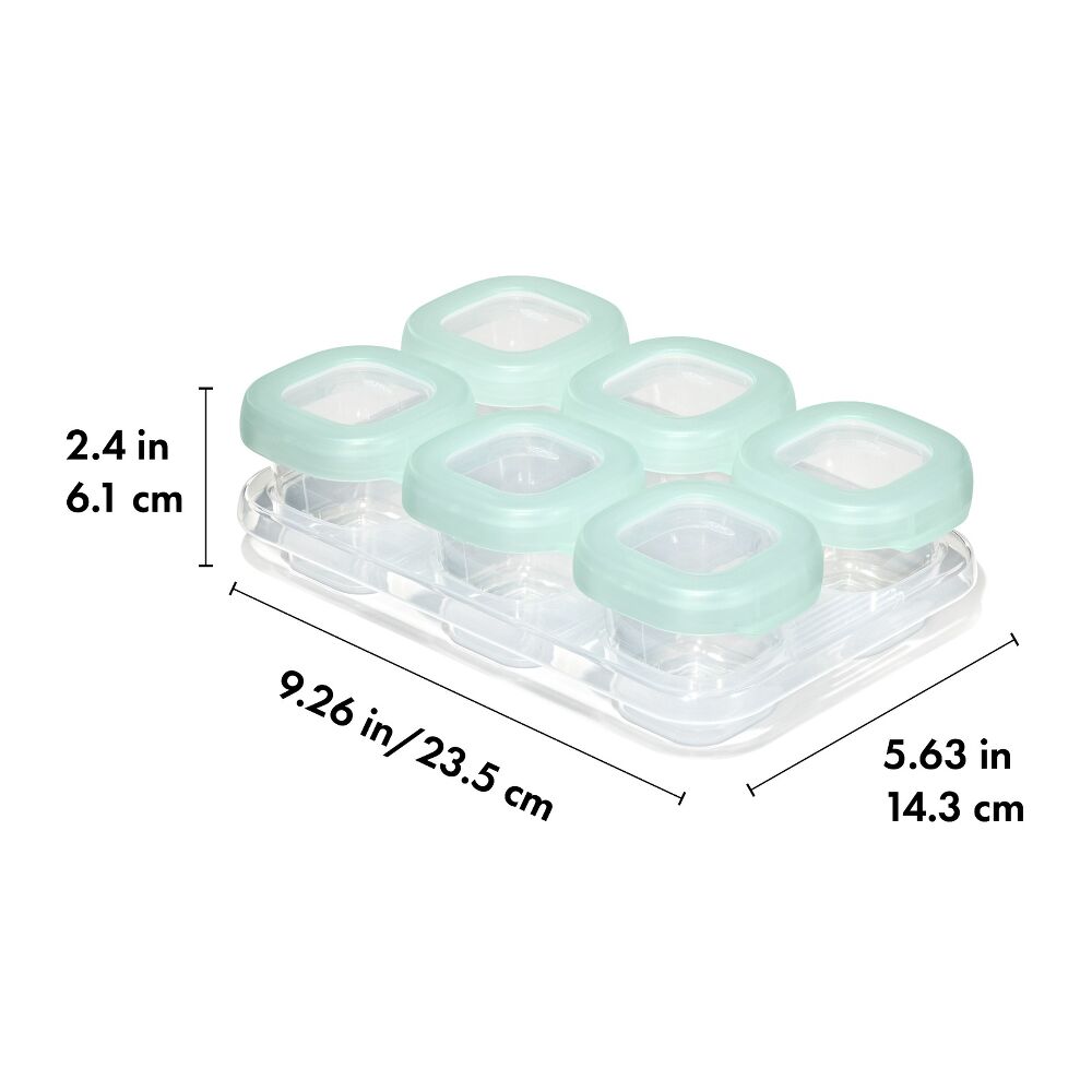 Baby Blocks Food Storage Containers (2 oz) - Opal H7