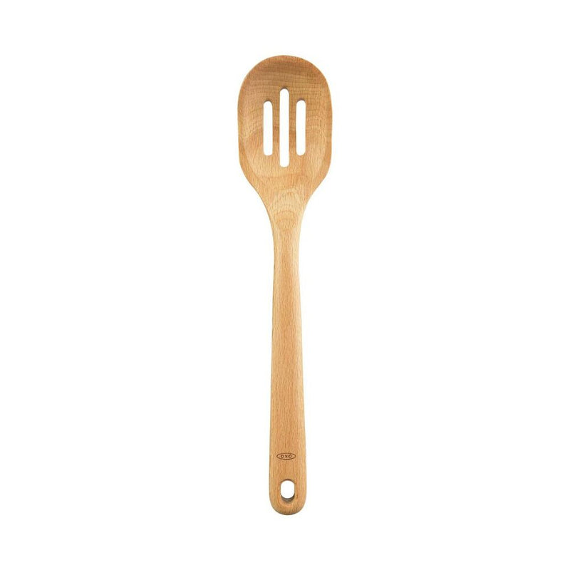 Wooden Slotted Spoon E9