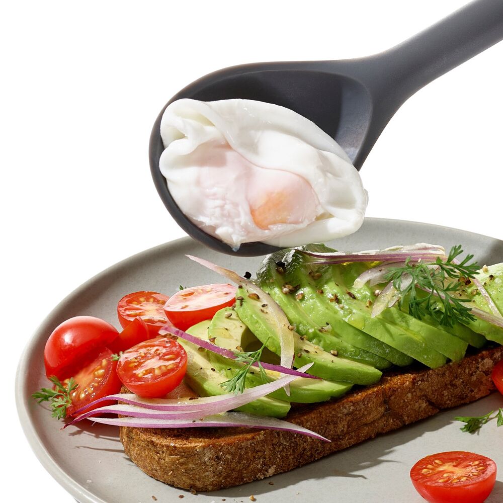 OXO Good Grips Silicone Slotted Spoon - Peppercorn A6