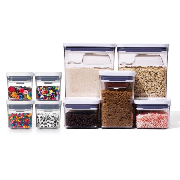 8-Piece POP Container Baking Set & POP 4-Piece Mini Container Set Bundle D2