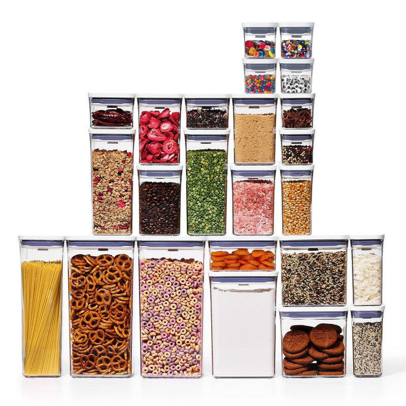 20-Piece POP Container Set & POP 4-Piece Mini Container Set Bundle O1