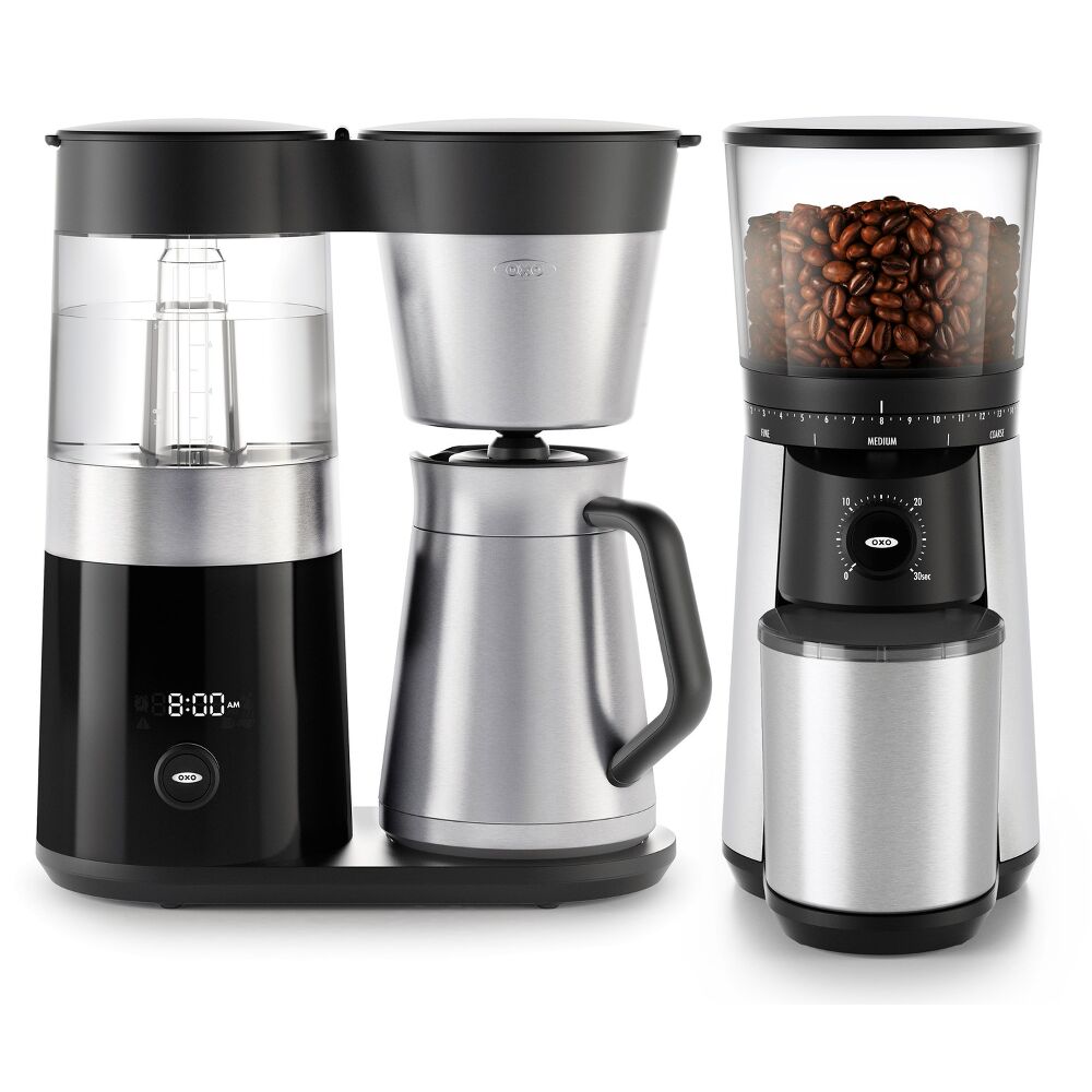 9-Cup Coffee Maker & Conical Burr Coffee Grinder Bundle T8
